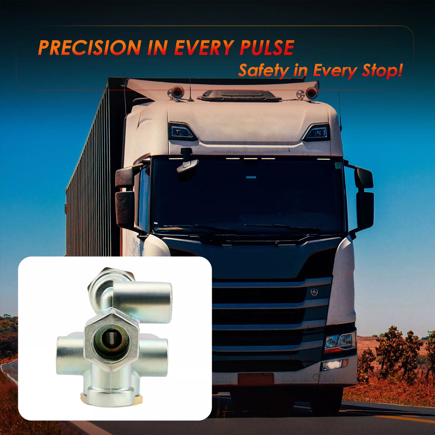 Válvula de control del freno de estacionamiento con resorte para remolque Reemplaza a Sealco 110500 110500X 065438