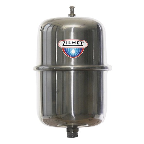 Zilmet ZS18 INOX Pro Depósito de Expansión de Acero Inoxidable, 4.8 Gal, NSF, 3/4" NPT