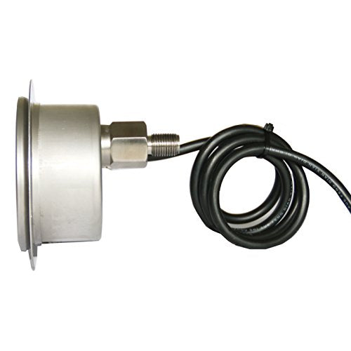 XZT Medidor de presión hidráulico digital de 8 cm, sensor de presión, 0 ~ 10000 PSI 1/4 NPT-entrada trasera, alimentación 110 V CA