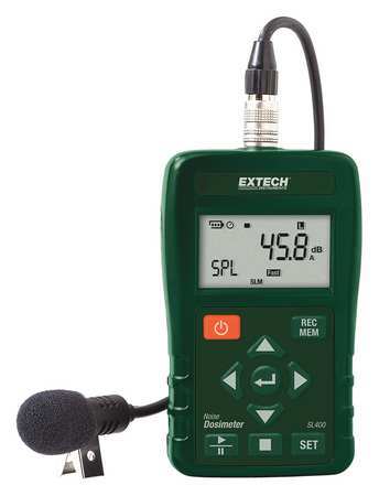 Dosímetro de ruido EXTECH SL400, LCD, rango de 30 a 130 dB 52ZK78