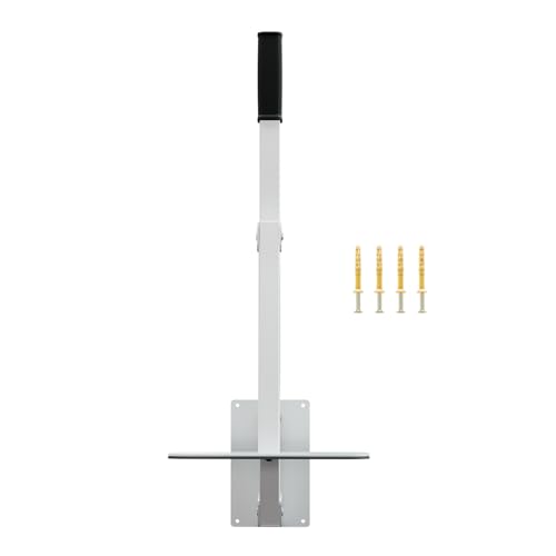 Compactador manual de basura, montado en la pared, compactador de basura en Wheelie, herramienta de compresor de basura de acero resistente para cocina, jardín, restaurante, color blanco