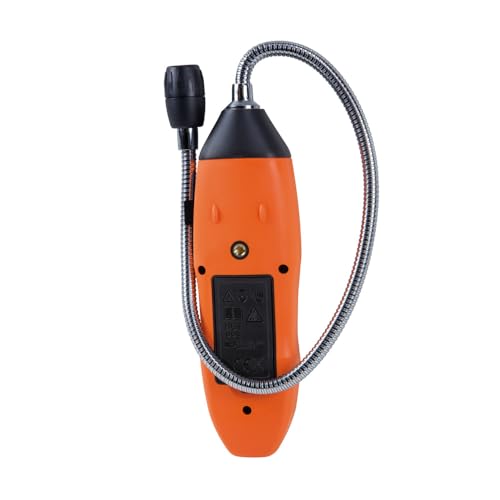 Klein Tools Detector de fugas de gas ET120, probador de fugas de gas combustible con cuello de cisne de 18 pulgadas tiene un rango de 50 a 10,000 ppm, incluye bolsa, baterías