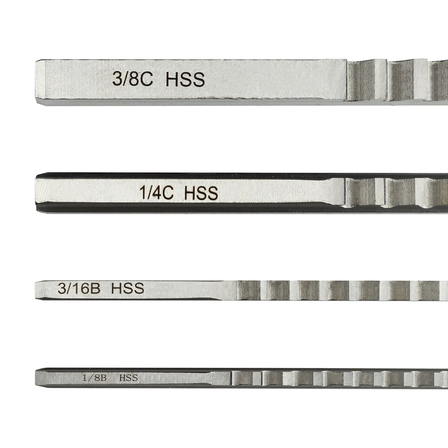 Juego de brochas para chavetero HFS(R) 18 piezas n.° 10 HSS en caja equipada, 4 brochas y 9 bujes