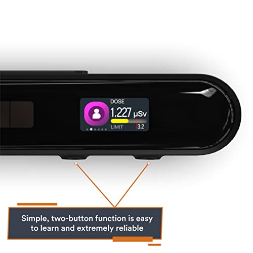 MIRA Safety - Dosímetro portátil Geiger-2 actualizado | Detector de radiación nuclear digital, compacto, profesional, contador Geiger-Counter | Detección de dosímetro personal Probador de rayos X beta