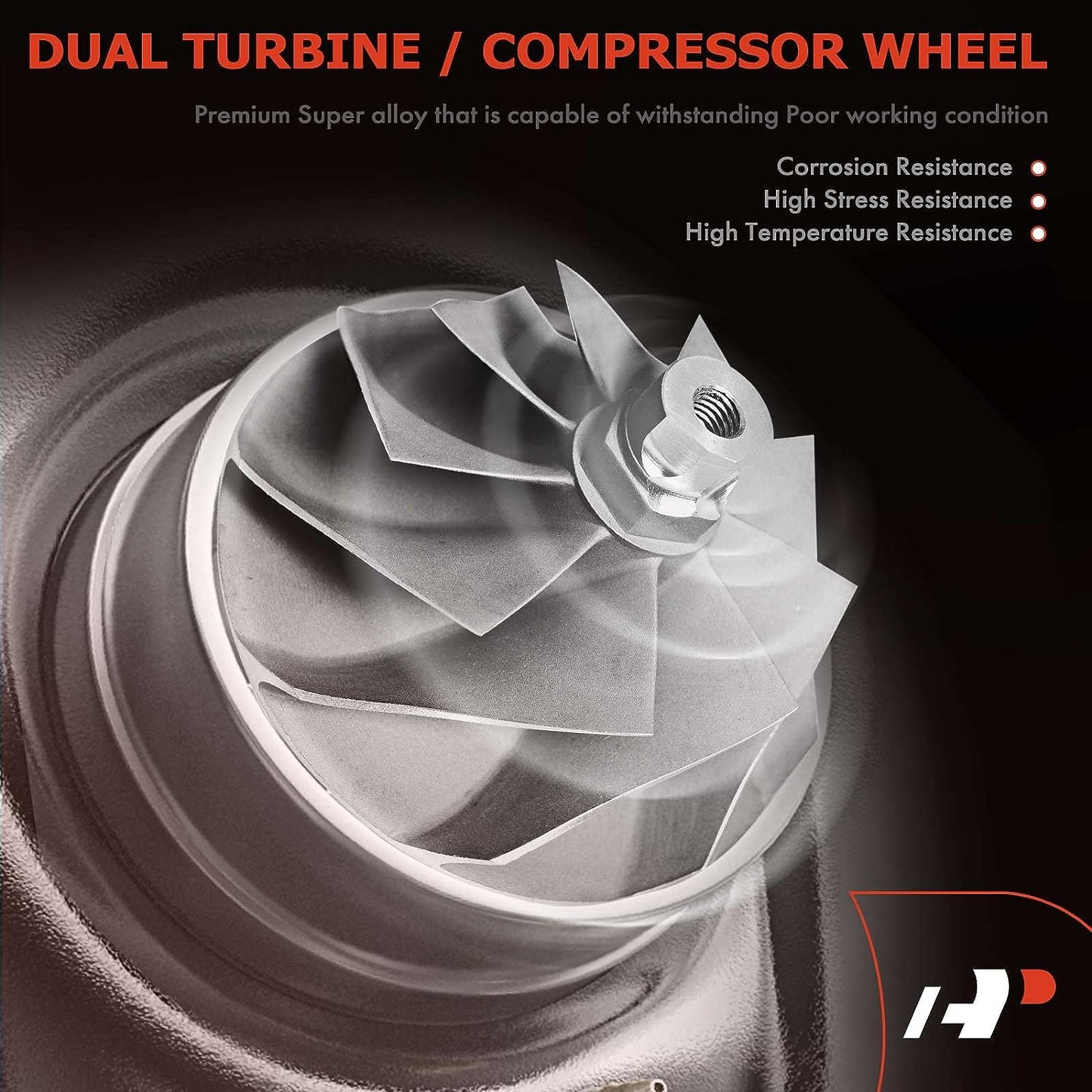 A-Premium - Kit completo de turbocompresor turbo izquierdo y derecho, con actuador y junta de desagüe, compatible con Ford Explorer, Flex, interceptor policial, Tauro, MKS, MKT, 3.5L, repuesto #