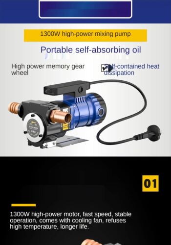 220V 1300W Diesel Engine Oil Pump Kerosene Engine Hydraulic Brake Booster