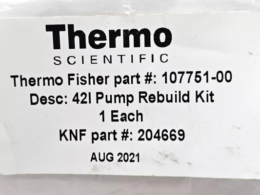 NUEVO Kit de reconstrucción de bomba Thermo Fisher Scientific 107751-00 10775100