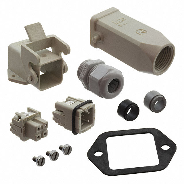 HARTING 10200030004 Han-Kit® Top-Hood, Side-Base 3+Ground