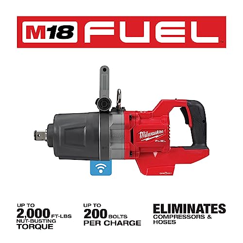 Milwaukee 2868-20 M18 - Combustible de 1 pulgada. Herramienta de llave de impacto de alto par de mango D