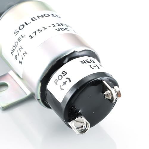 1751-12E2U1B1 - Solenoide de apagado de combustible SA-4984-12 1751-12E2U1B1S repuesto para Woodward 2001 2003 Genie Lift GN77402 GS2668RT GS2669RT GS3268RT GS33RT GS3RT 66RT GSGSGSGS3384 Solenoide de
