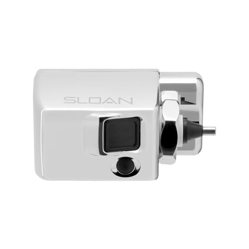 Sloan EBV-89-A Sensor de montaje lateral expuesto para orinal/armario de agua Retrofit Flushometer| Funciona con pilas, duración estimada de la batería de 3 años con descarga centinela de 24 horas,