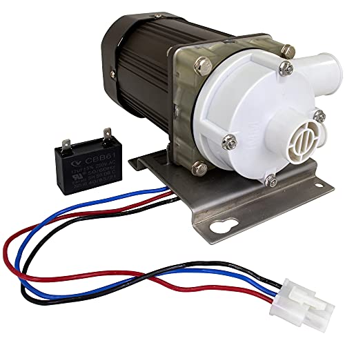 IMM repuesto para motores de máquina de hielo Hoshizaki S-0730 incluye placa de montaje, cable y enchufe de 14 pulgadas