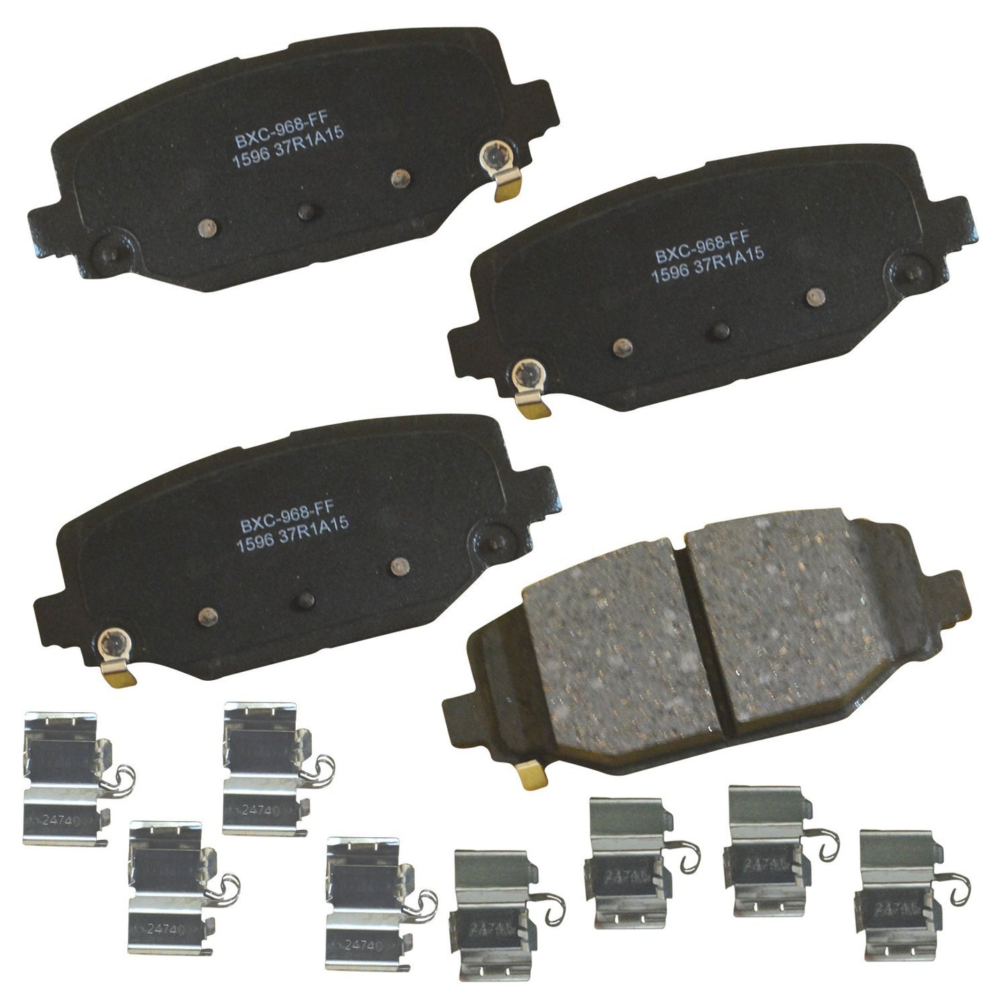 Bendix Premium Pastillas de freno traseras para Chrysler Town & Country 2016-2012, Dodge Grand Caravan 2017-2012, Journey 2017-2012, Ram C/V 2015-2012, Volkswagen Routan 2014-2012- (SBC1596)