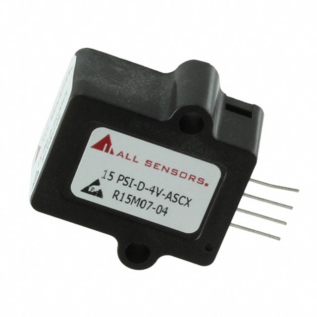 Amphenol All Sensors Corporation 15 PSI-D-4V-ASCX ASCX Diferencial ±15PSI (±103.42kPa)
