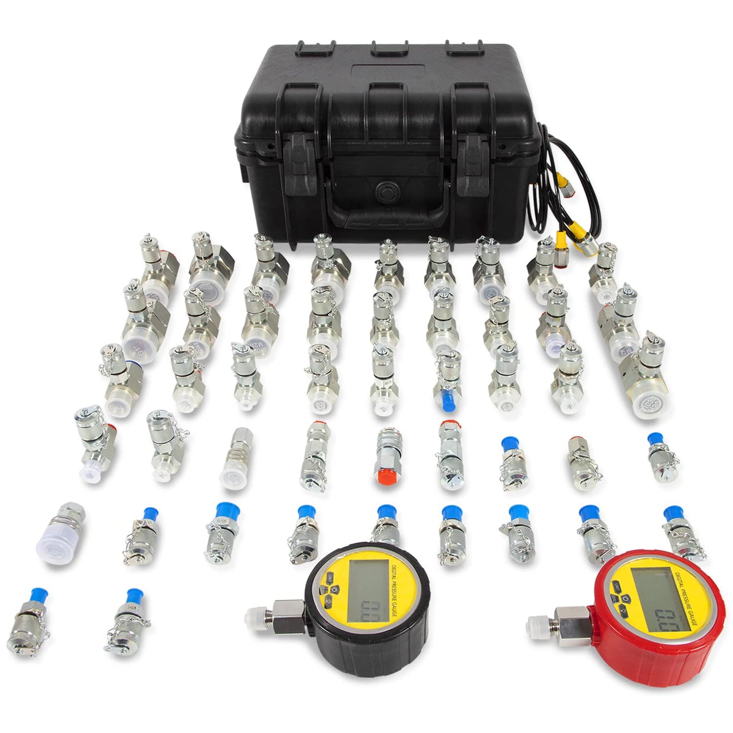 Kit de acoplamiento de prueba de presión hidráulica 70DC Adecuado para la mayoría de las excavadoras de la marca de Estados Unidos, europeas, japonesas, Suecia