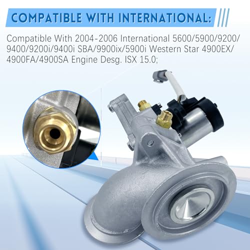 3104874 3682805 4955422RX Válvula de servicio pesado para ISX 2004-2007 Cummins 12.7L 14.0L 14.9L Compatible con 2003-2007 Peterbilt 379