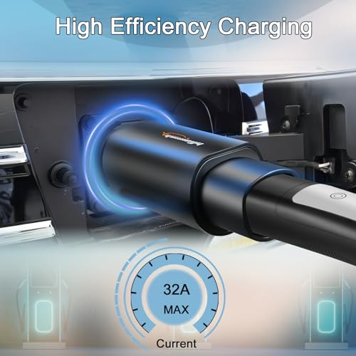para NACS a GB/T Adaptador de carga de vehículo eléctrico compatible con cargador de destino NACS, conector móvil, conector de pared