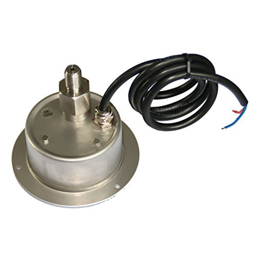 XZT Medidor de presión hidráulico digital de 8 cm, sensor de presión, 0 ~ 10000 PSI 1/4 NPT-entrada trasera, alimentación 110 V CA