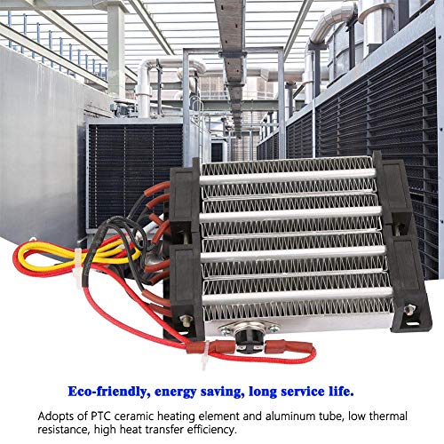 Calentador de aire de cerámica PTC, 110 V/220 V, 1000 W, calentador de aire de cerámica PTC, elemento calefactor PTC, termistor eléctrico para aire acondicionado, calentador eléctrico (110 V1000 W)