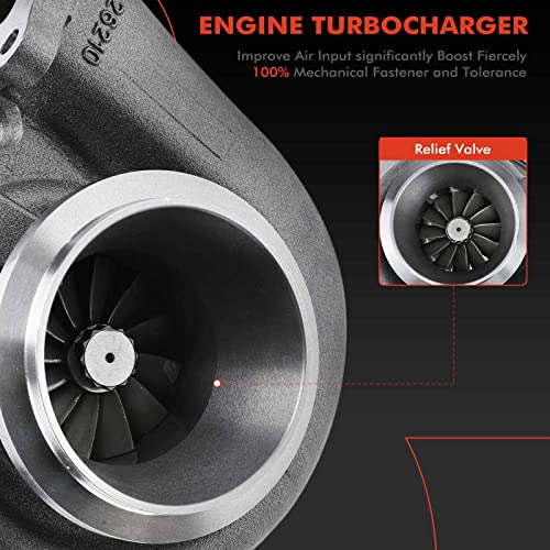 A-Premium Turbocompresor compatible con Cummins 1970-2012 3.9L 5.9L N-14 ISM ISC motor diésel