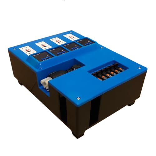 El kit de distribución de energía Turtle convierte 30 amperios de 240 V a 60 amperios a 120 V, 4 x GFCI dual, interruptores individuales de 15 amperios
