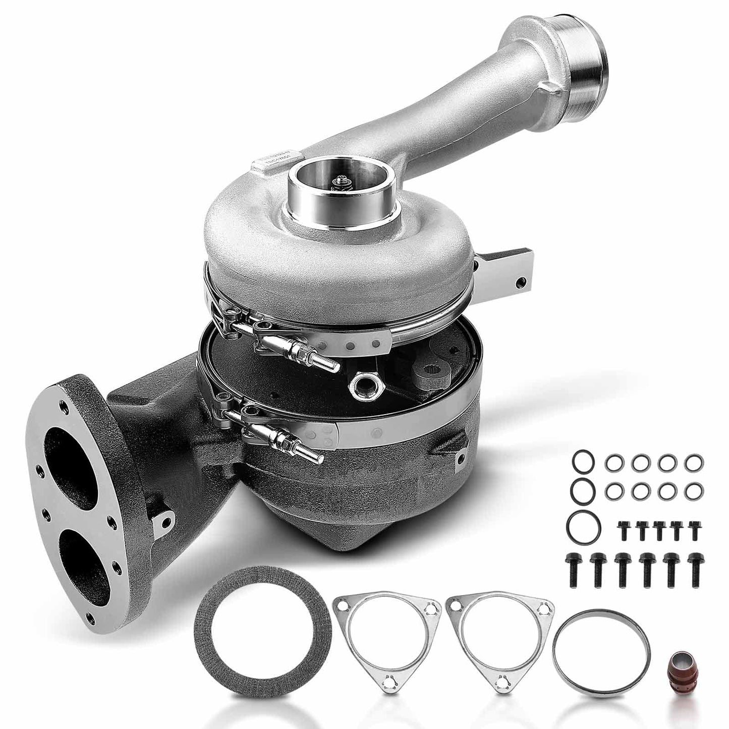 A-Premium Kit de turbocompresor turbo de alta presión compatible con Ford F-250/350/450/550 Super Duty 2008 2009 2010 V8 6.4L Diesel Powerstroke Reemplazar # VS2 Turbos