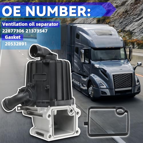 22877306 Separador de aceite de ventilación del cárter con junta para motor Volvo D13 2015 2016 2017 2018 2019 2020 2021 2022 Reemplazo # 21373547 20532891