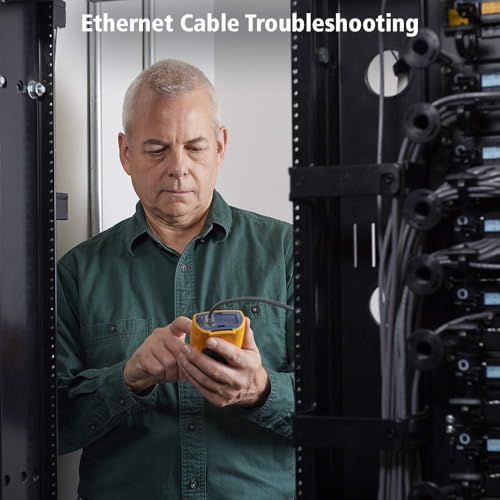 Fluke Networks MS-POE-KIT MicroScanner Copper Cable Verifier & PoE tester for RJ-rt Category 5-6A Ethernet Cables, Includes IntelliTone Pro 200 & Remote ID Kit