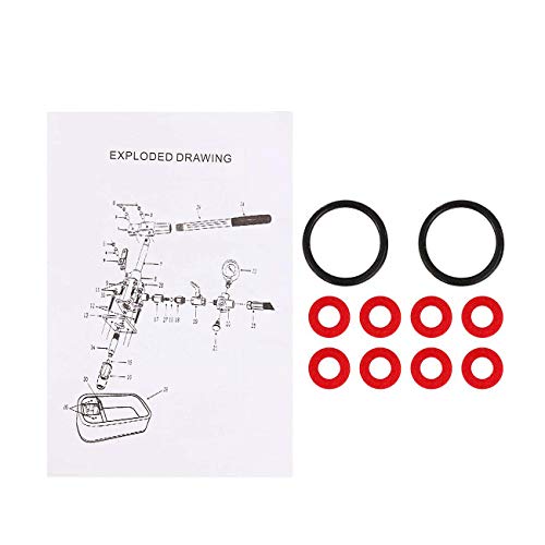 IRONWALLS - Probador de bomba hidrostática, bomba de prueba de presión de agua manual hidráulica, bomba de probador de presión de fugas de tubería de agua de 5 Mpa con medidor y tanque de 2 galones
