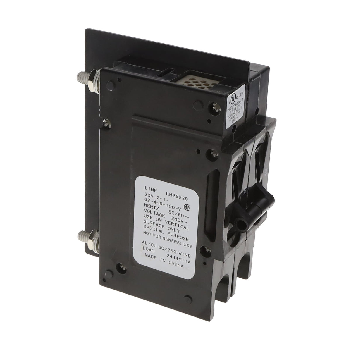 Sensata-Airpax 209-2-1-62-4-9-100-V 209 Montaje en panel Magnético, (retardo hidráulico) 100A