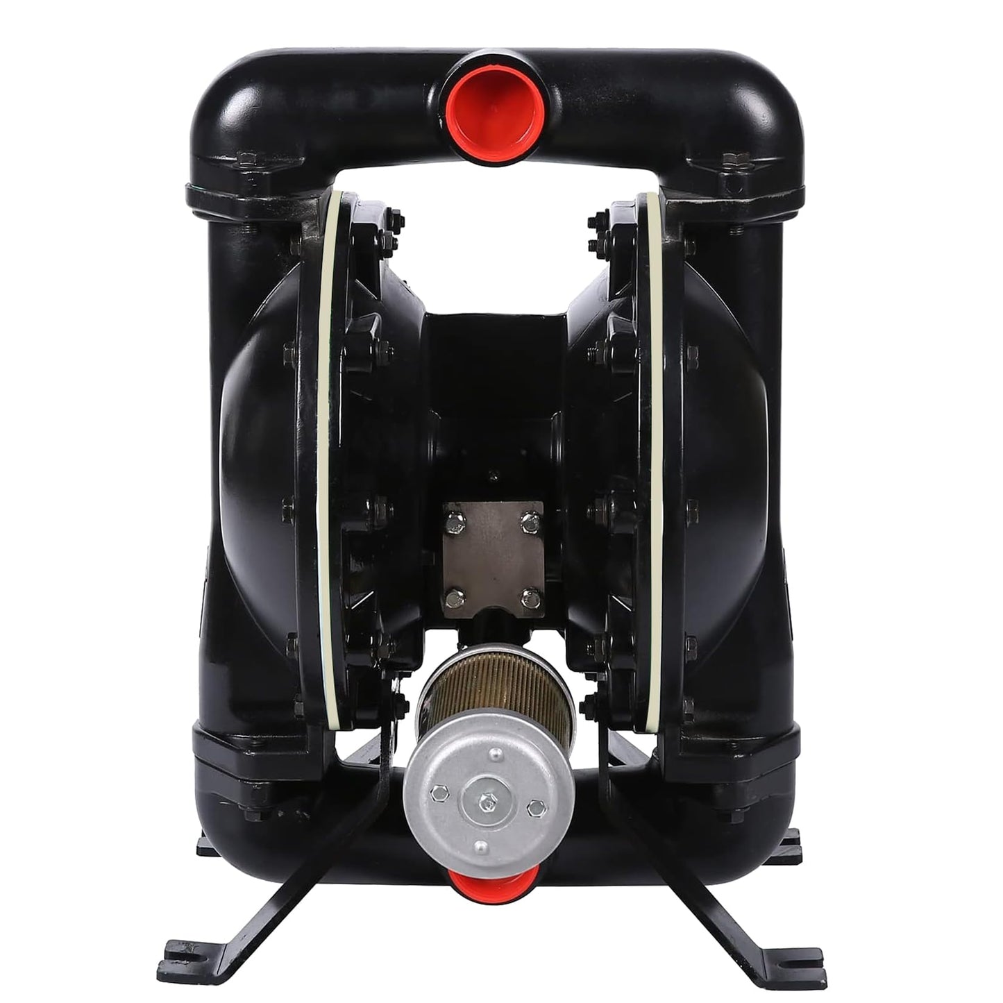 Bomba neumática de doble diafragma Entrada/salida de 1-1/2 pulgada 90 gpm Bomba de suministro de fluido de aluminio para aceite residual químico e industrial combustible de hasta 120 psi de aleación QBY4