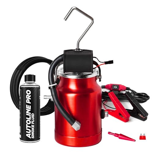 AutoLine Pro EVAP - Probador de fugas de máquina de humo con bomba de aire incorporada - Shop Series Plus - Probador de humo automotriz para detección de fugas al vacío - Bobina de humo de cerámica,