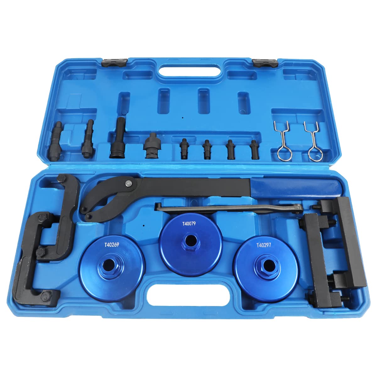 MR CARTOOL Juego de herramientas de sincronización del árbol de levas del motor Herramientas de alineación de bloqueo de levas compatibles con VW 2.0, 2.8, 3.0T, 3.2T, 4.2, 5.2