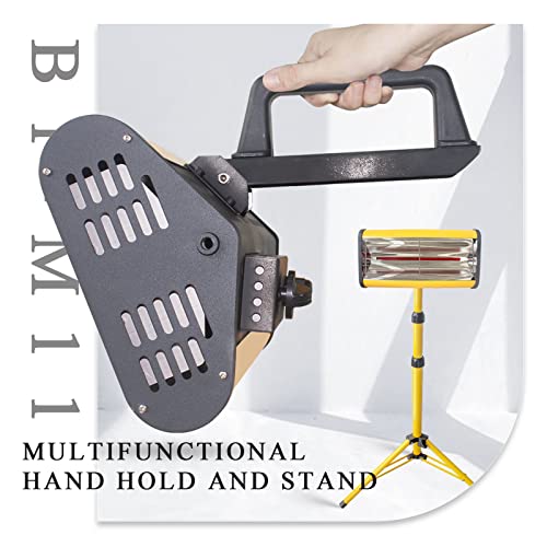 Lámpara de curado de pintura infrarroja – B1M11S6 1050W 110V Control térmico ajustable Superficie consistente Curado Distribución uniforme del calor para técnico de pintura automotriz Reducida