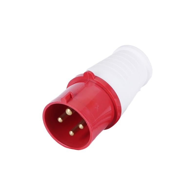 Conector de enchufe industrial de 32 A, 4 pines, juego de enchufes de 3 fases, AC380V‑415V a prueba de polvo, conector industrial impermeable