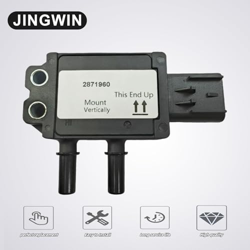 2871960 Sensor de presión diferencial de gases de escape diesel apto para Cummins Freightliner Cascadia Coronado M2 106 112 Reemplazar OE#: 4984187 904-7127, 37DPS035-01
