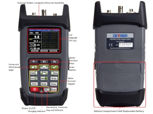 Deviser DS2460Q QAM Medidor de análisis (5MHz a 1220MHz)