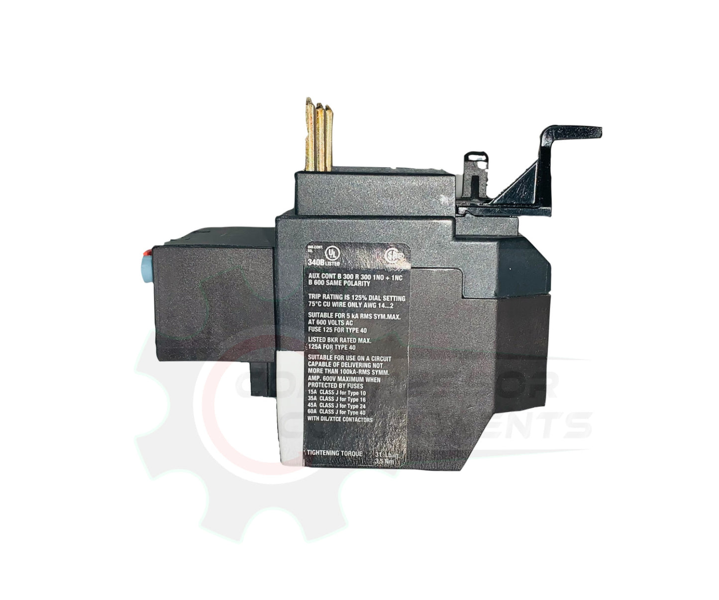 Relé de sobrecarga de propósito definido Eaton XTOB057DC1DP de 40 a 57 amperios para contactores C25