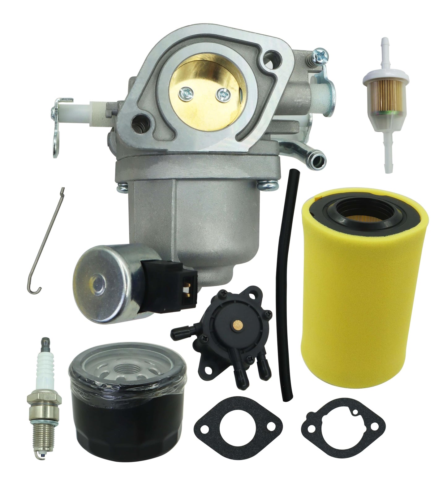 MIA13043 AUC14748 Carburador compatible con John Deere Z255 Z315E Z335E Z335M Z345M Z345R Z355E Z355R ZTrak Motor con filtro de aire Kit de bomba de combustible
