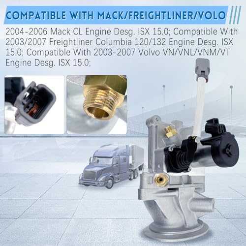 3104874 3682805 4955422RX Válvula de servicio pesado para ISX 2004-2007 Cummins 12.7L 14.0L 14.9L Compatible con 2003-2007 Peterbilt 379