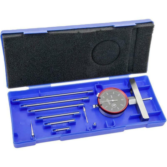 iGaging 400-D69 0 - 22" Range, 4" Base Length, 6 No. of Rods, Digital Indicator Depth Gage Set Type Digital Depth Gage Micrometer