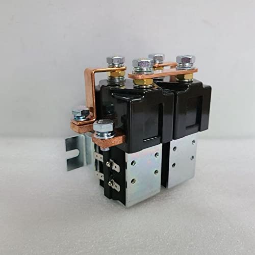 DC SPDT Motor Contactor de inversión 24V Bobina 200A Reemplazar Albright SW182 Cambio Solenoide Relé de polaridad inversa Interruptor de polaridad inversa Carretilla elevadora Vehículo eléctrico Manejo de materiales Carrito de golf Portador de personal