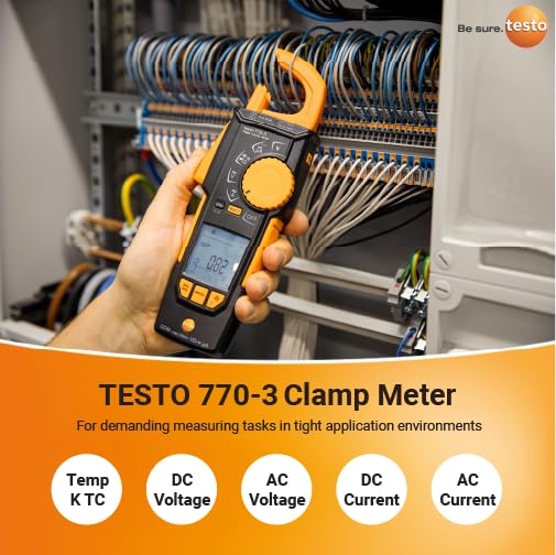 Testo 770-3 Premium Kit - Pinza medidor con Bluetooth