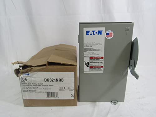 Eaton Cutler-Hammer DG321NRB - Interruptor de seguridad fusible, NEMA-3R, 30A, 240V, 4 hilos