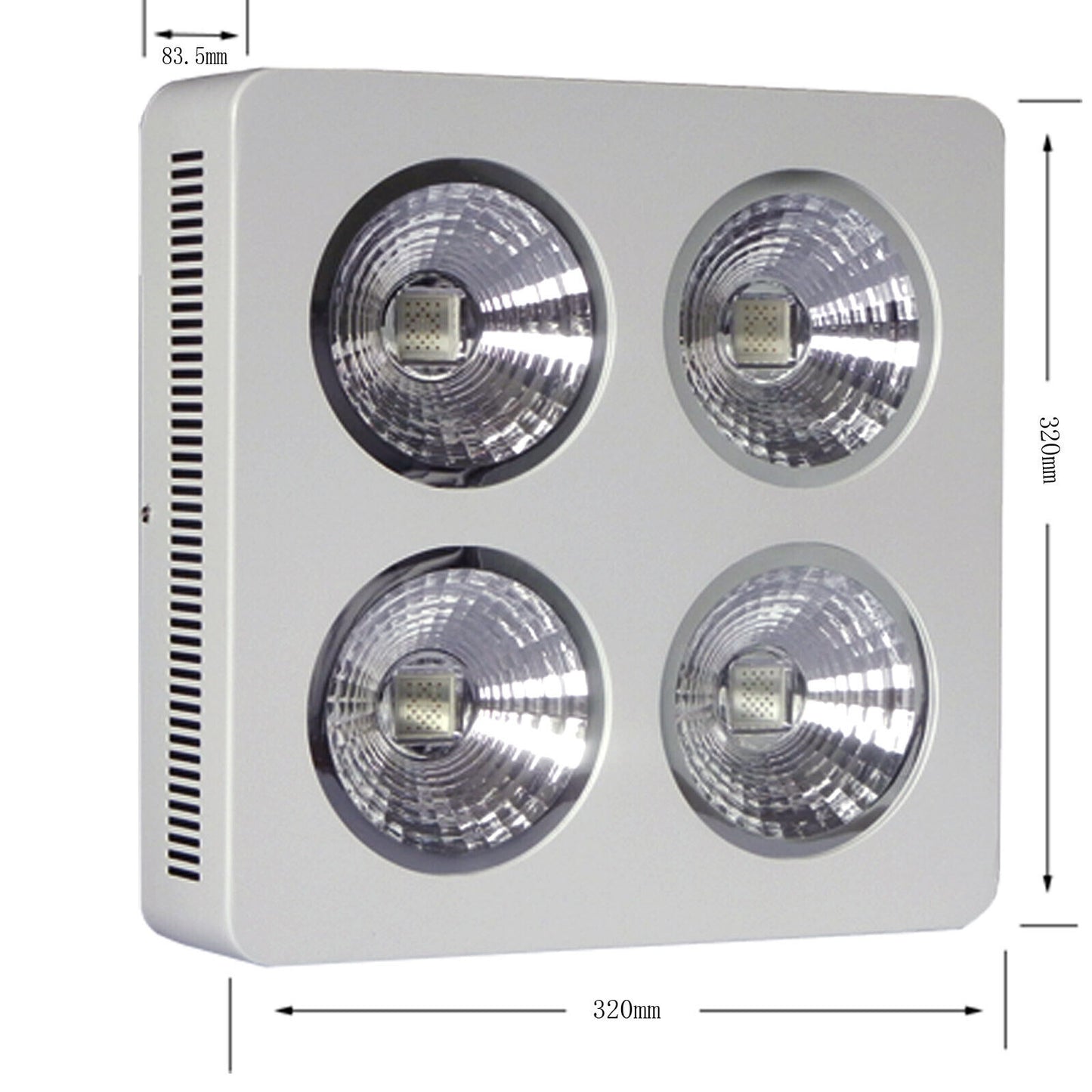 Panel de luz LED de cultivo HFS 800W=200X4W con espectro completo IR para plantas de flores medicinales