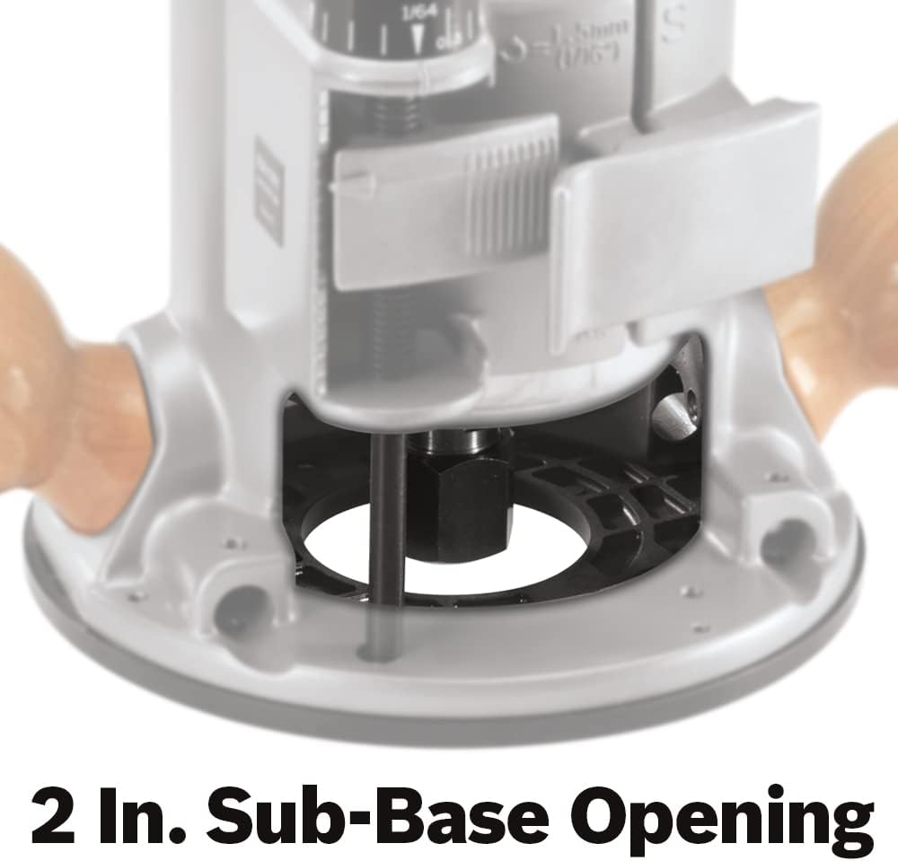 BOSCH 1617EVSPK - Kit combinado de herramientas de enrutador de madera de 12 amperios - Enrutador de inmersión de 2.25 caballos de fuerza y base fija con una velocidad variable