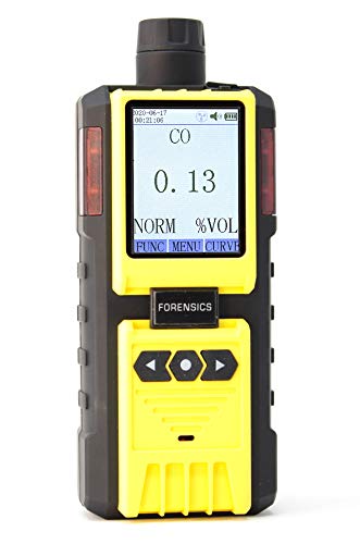 Analizador de gases de escape Monóxido de carbono por detectores forenses | Motocicleta, carretilla elevadora, automoción, motor pequeño | Calibración y certificado NIST de EE. UU. | Sonda, trampa de