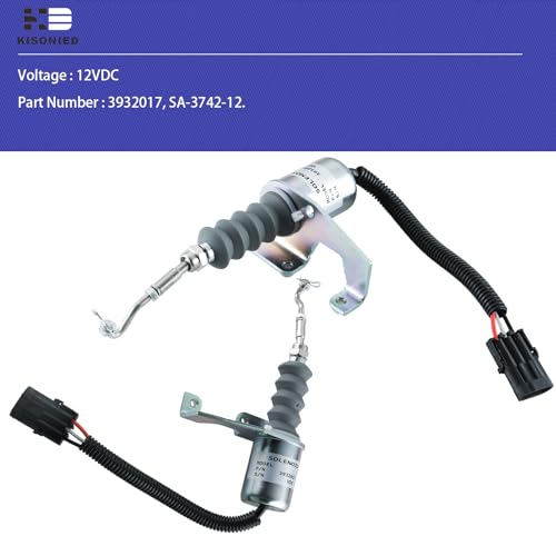 KD KISONIED 3932017 SA-3742-12 - Solenoide de apagado de combustible para bobina de solenoide Deutz Bosch RSV 12 V CC