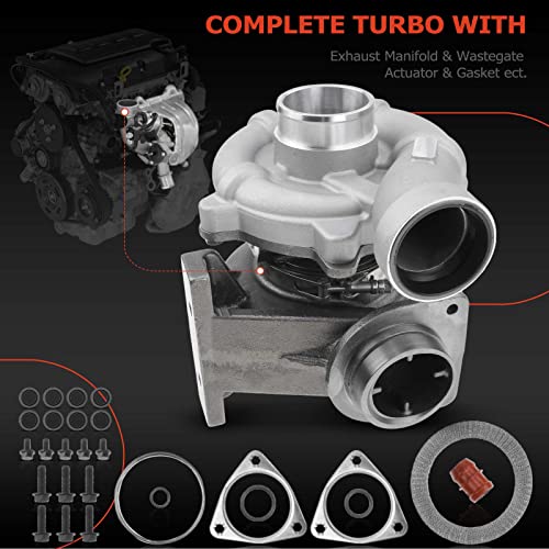A-Premium Turbocompresor completo de baja presión, con junta, compatible con Ford F-250 F-350 F-450 F-550 Super Duty 2008-2010, 6.4 L, reemplazo # 8C3Z-6K682-BARM