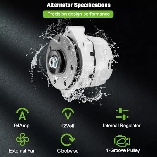 Alternador de alto amperio de 140 amperios para Delco 12SI 1 cable One Wire 7273-12
